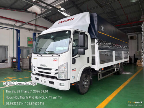 ISUZU 3.5 TẤN NPR350 THÙNG BẠT DÀI 6M3